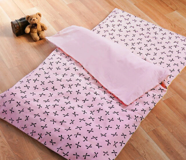 リボン:お昼寝敷カバー 　75X125