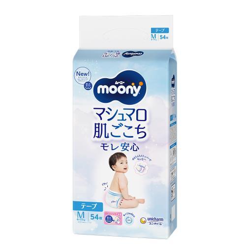 ムーニーマシュマロ肌ごこちモレ安心Ｍ５４枚