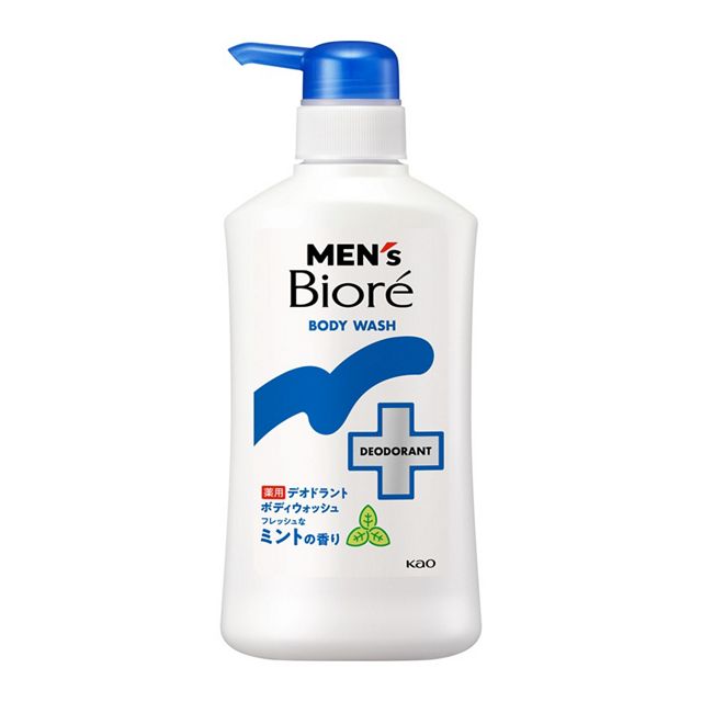 メンズビオレ　薬用デオドラントボディウォッシュ　フレッシュなミントの香り　本体　４２０ｍｌ/３６０ｍｌ