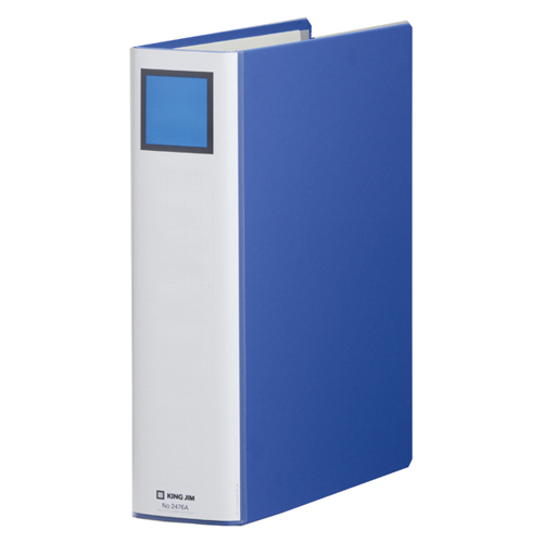 キングジム　２４７６Ａ－Ｂ　キングファイルＳＤＤＥ　Ａ４Ｓ　青