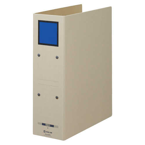 キングジム　４０７８－Ｂ　保存ファイル　ドッチ　Ａ４Ｓ　青