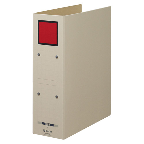 キングジム　４０７８－Ｒ　保存ファイル　ドッチ　Ａ４Ｓ　赤