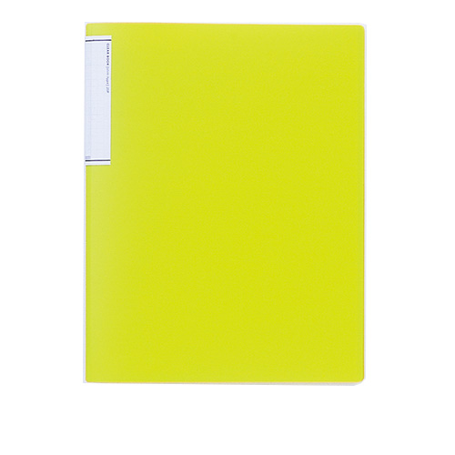 リヒトラブ　Ｎ－７１１０－６　クリヤーブック　Ａ４Ｓ　１０Ｐ　黄緑