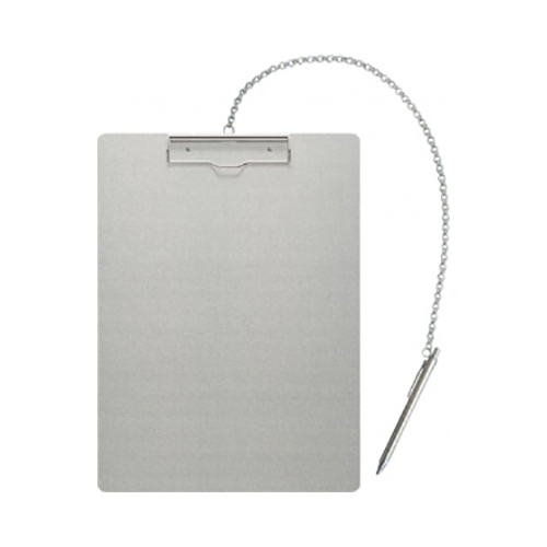 エヌケイ　ＡＳ－Ｂ４Ｅ－Ｐ　アルミ用箋挟（チェーン＋ペン付き）