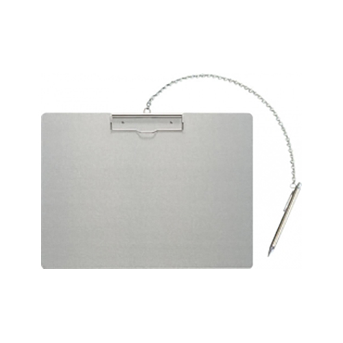 エヌケイ　ＡＳ－Ｂ４Ｓ－Ｐ　アルミ用箋挟（チェーン＋ペン付き）