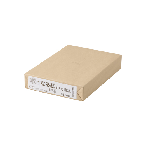 ファイル　キ－Ｂ５　木になる紙　ＰＰＣ用紙×５冊