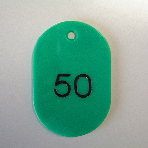 クラウン　ＣＲ－ＢＧ４１－Ｇ　番号札　番号入〔大１－５０〕　緑