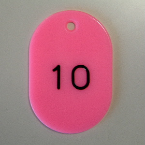 クラウン　ＣＲ－ＢＧ４１－ＰＩ　番号札　番号入〔大１－５０〕　桃