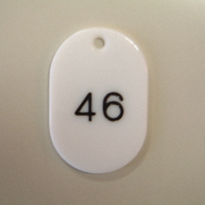 クラウン　ＣＲ－ＢＧ４１－Ｗ　番号札　番号入〔大１－５０〕　白