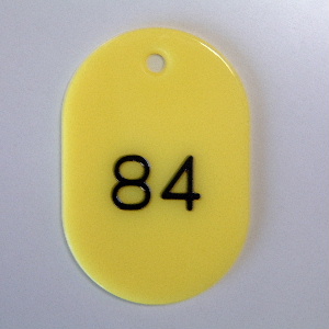 クラウン　ＣＲ－ＢＧ４２－Ｙ　番号札　番号入〔大５１－１００〕　黄