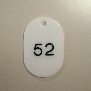 クラウン　ＣＲ－ＢＧ４２－Ｗ　番号札　番号入〔大５１－１００〕　白