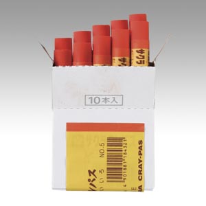 サクラクレパス　ＬＰバラ＃５　ダイダイイロ　クレパス単色　橙色　　　　　＜１０本入＞