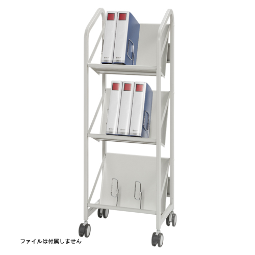 クラウン　ＣＲ－ＦＳＷ３４０－Ｗ　ファイルサポートワゴン（３段タイプ）