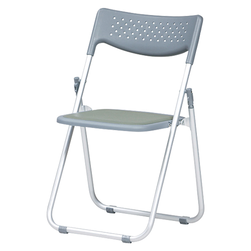 弘益　ＡＦＣ－２ＡＰＵ（ＧＲ）　アルミ折り畳みイス（クッションパッド付）