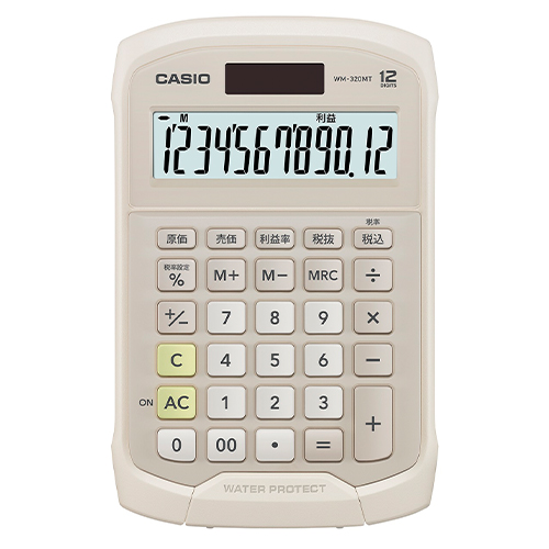 カシオ　ＷＭ－３２０ＭＴ－ＢＥ－Ｎ　防水電卓