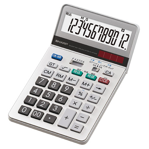 シャープ　ＥＬＮ７４２ＫＸ　実務電卓（ナイスサイズ）