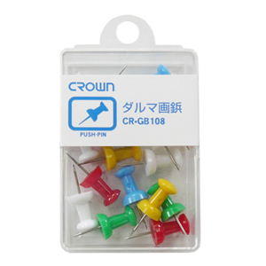 クラウン　ＣＲ－ＧＢ１０８－Ｘ　ダルマ画鋲　１６本（色込）