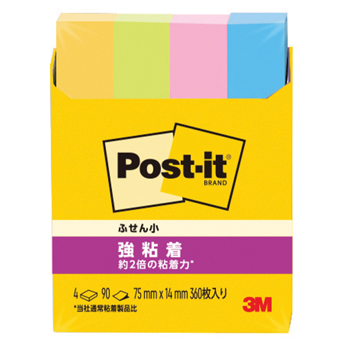 スリーエム　５６０ＳＳ－ＮＥ　ポスト・イット強粘着見出し小　４個ＰＣ