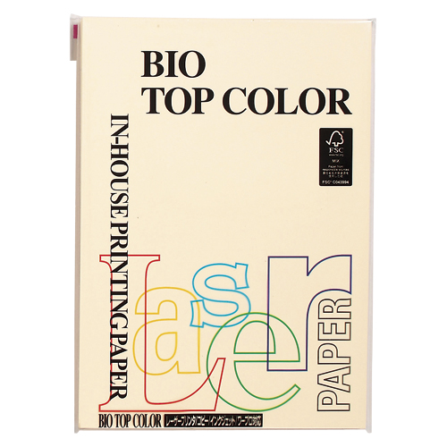 伊東屋　ＢＴ１０１　クリーム　バイオトップカラーＡ４（１００枚入）