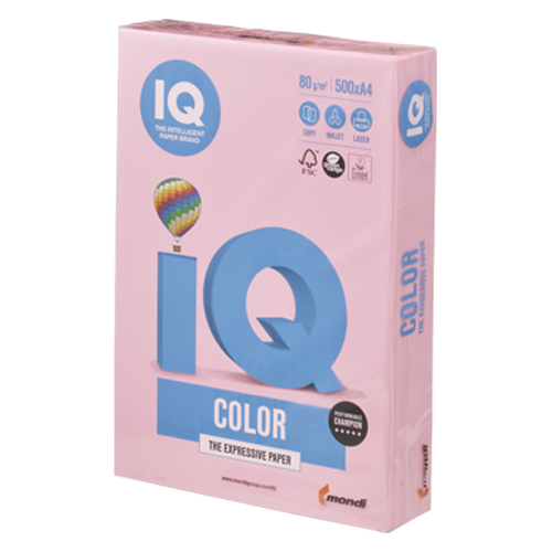 伊東屋　ＢＴ５０４　ピンク　バイオトップカラーＡ４　８０ｇ　５００枚