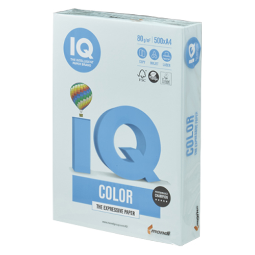 伊東屋　ＢＴ５０７　ブルー　バイオトップカラーＡ４　８０ｇ　５００枚