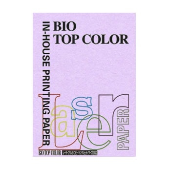 伊東屋　ＢＴ１１０　ラベンダー　バイオトップカラーＡ４（１００枚入）