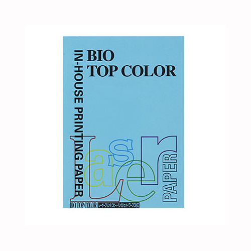 伊東屋　ＢＴ１１８　アクアブルー　バイオトップカラーＡ４　８０ｇ　１００枚