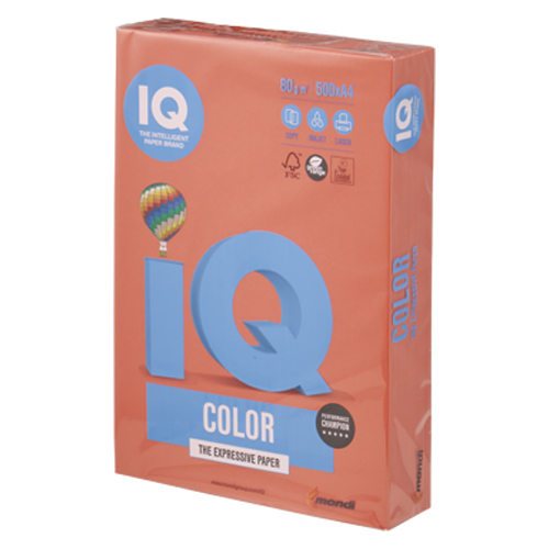 伊東屋　ＢＴ５１９　ブリックレッド　バイオトップカラーＡ４　８０ｇ　５００枚