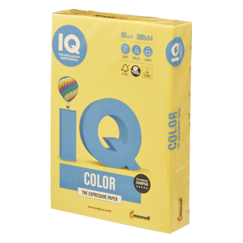 伊東屋　ＢＴ５２９　マスタード　バイオトップカラーＡ４　８０ｇ　５００枚