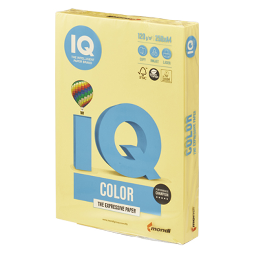 伊東屋　ＢＴ７１２　カナリーイエロー　バイオトップカラーＡ４　１２０ｇ２５０枚