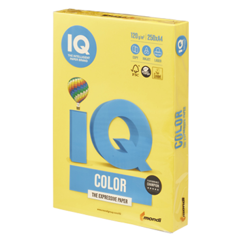 伊東屋　ＢＴ７２９　マスタード　バイオトップカラーＡ４　１２０ｇ２５０枚