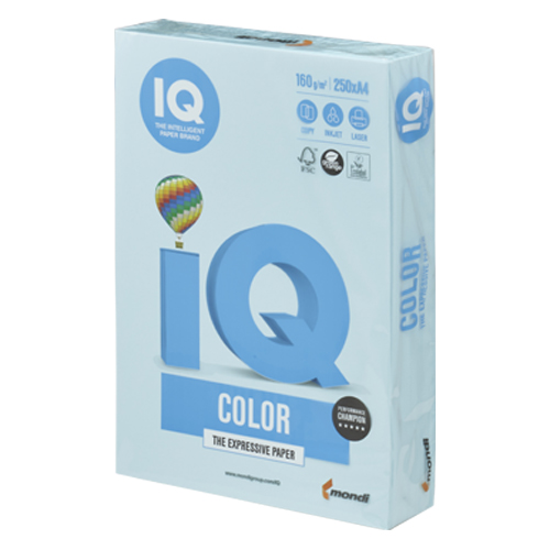 伊東屋　ＢＴ８０８　ミディアムブルー　バイオトップカラーＡ４　１６０ｇ２５０枚