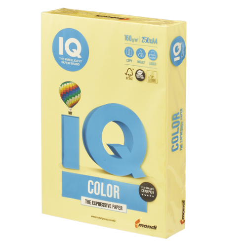 伊東屋　ＢＴ８１２　カナリーイエロー　バイオトップカラーＡ４　１６０ｇ２５０枚