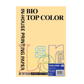 伊東屋　ＢＴ４１５　サーモン　バイオトップカラーＡ４　１６０ｇ　５０枚