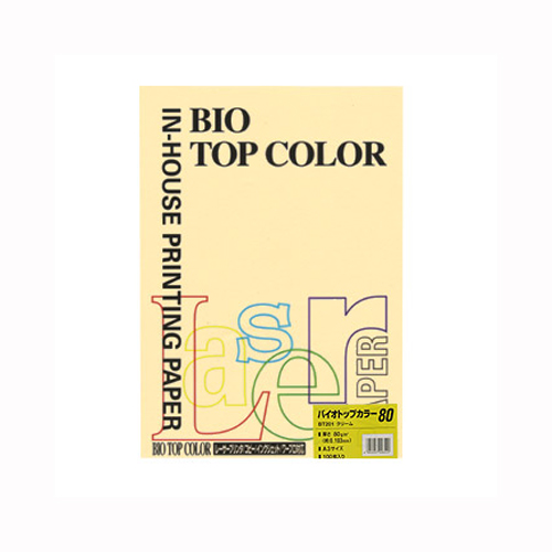 伊東屋　ＢＴ２０１　クリーム　バイオトップカラーＡ３　８０ｇ　１００枚