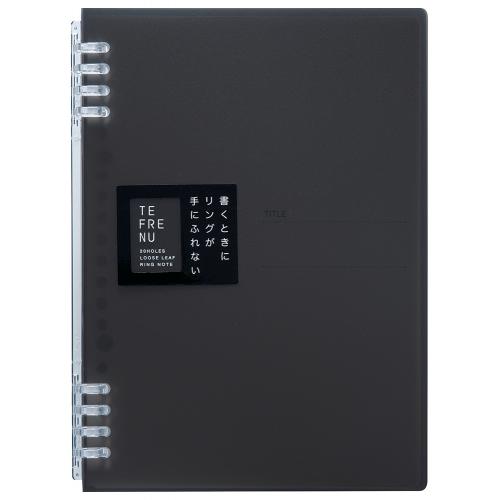 キングジム　９８５４ＴＴＥ－ＢＫ　リングノート　テフレーヌ　Ａ５　黒