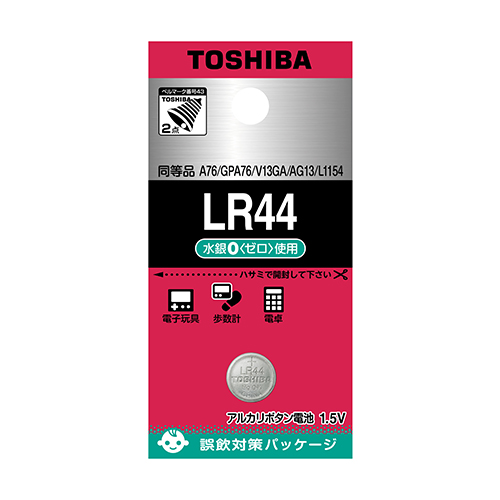東芝　ＬＲ４４ＥＣ　アルカリボタン電池