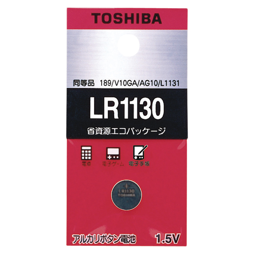 東芝　ＬＲ１１３０ＥＣ　アルカリボタン電池