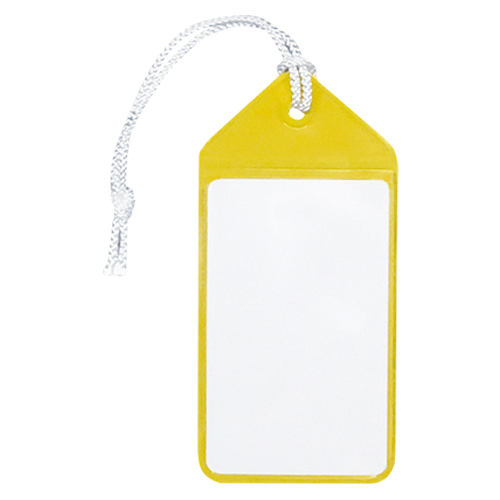 共栄プラスチック　Ｃ－８０－５－Ｙ　ネ－ムタッグ（旅行名札）　イエロー