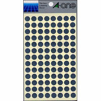 エーワン　０７０１２　カラーラベル　９ｍｍ丸　銀