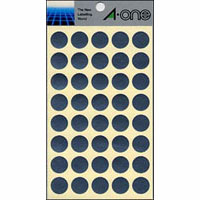 エーワン　０７０３２　カラーラベル１５ｍｍ丸　銀