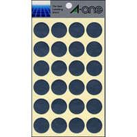 エーワン　０７０５２　カラーラベル２０ｍｍ丸　銀