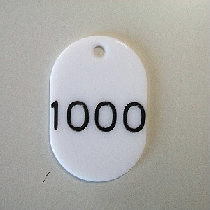 クラウン　ＣＲ－ＢＧ３８－Ｗ　番号札　欠番〔小〕　白