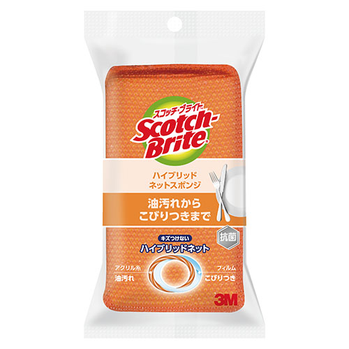スリーエム　ＨＢＮＴ－７５Ｅ　スコッチブライト　ハイブリッドネット　橙