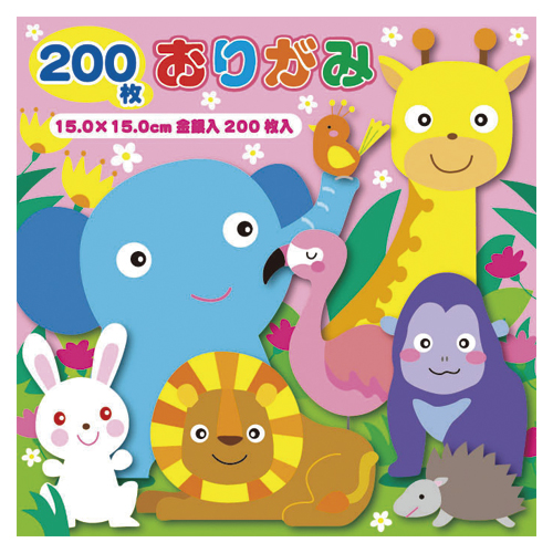 トーヨー　０９０２０３　徳用おりがみ１５ｃｍ２００枚　２３色