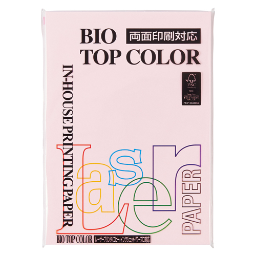 伊東屋　ＢＴ１３１　フラミンゴ　バイオトップカラーＡ４　８０ｇ　１００枚