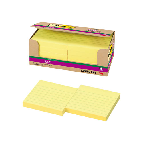 スリーエム　６３０１ＳＳ－ＲＰＹ　ポストイットＲ強粘着ノートイエロー