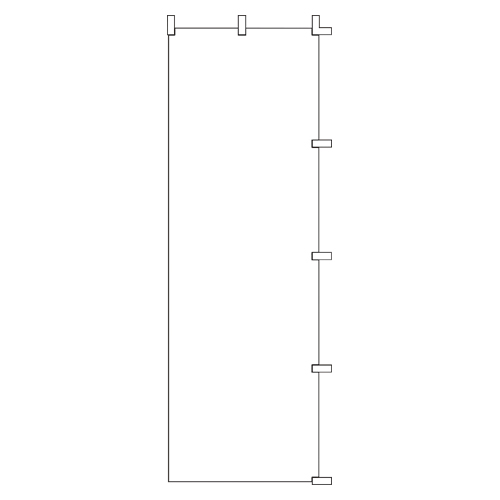 ササガワ　４０－７２３５　白無地　のぼり