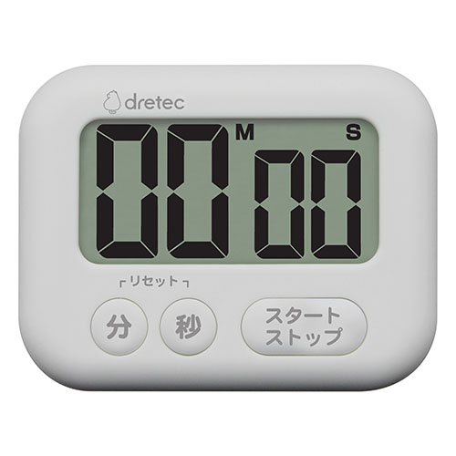ドリテック　Ｔ－６１４ＷＴ　大画面タイマー「シャボン」　ホワイト