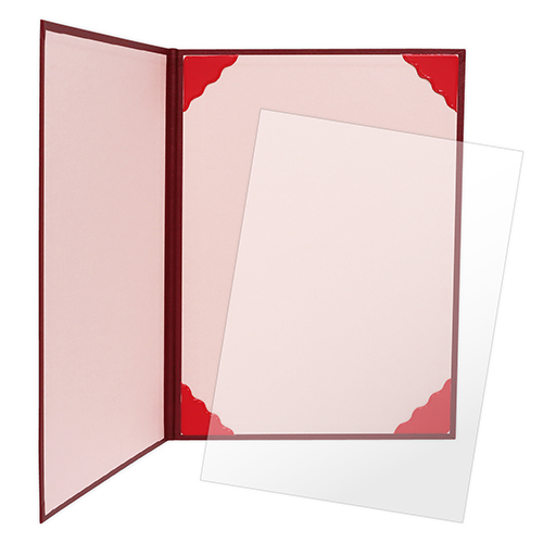 ササガワ　１０－６０００　証書ファイル　Ａ４　濃緋紅